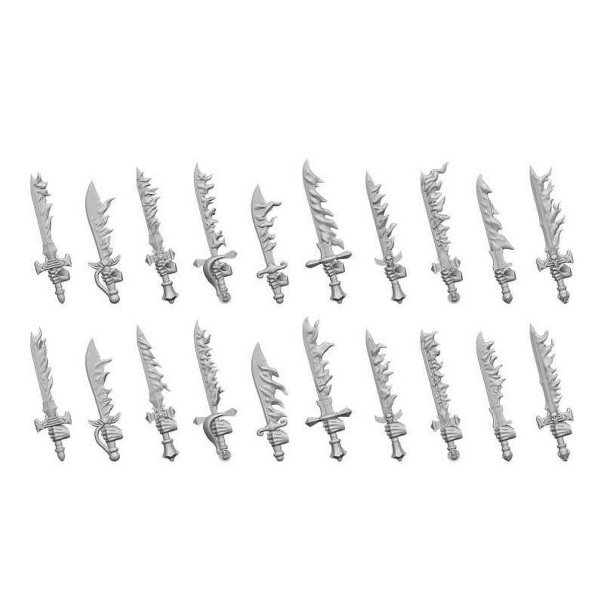 3D Printed Set - Fire Swords