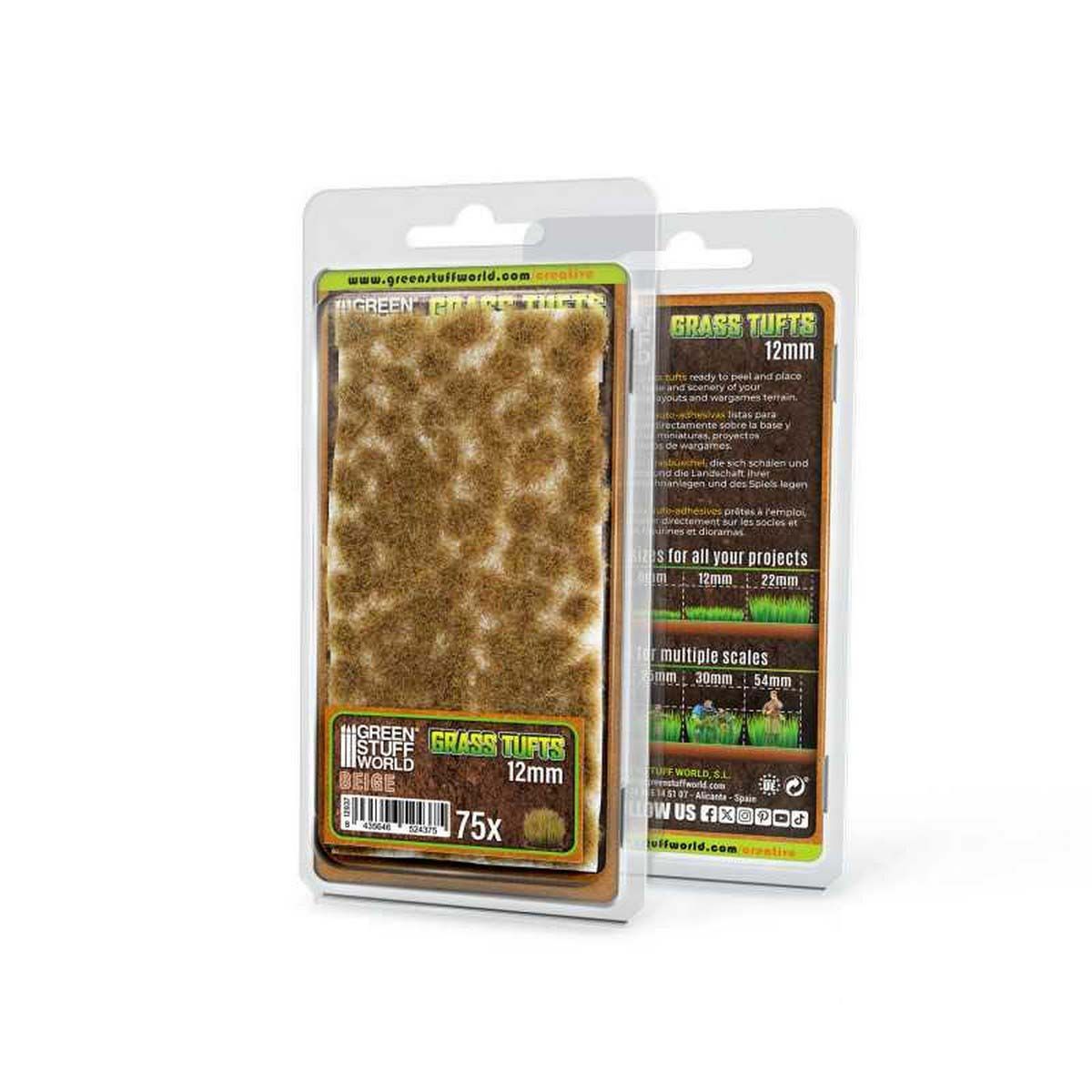 Static Grass Tufts 12mm - Beige