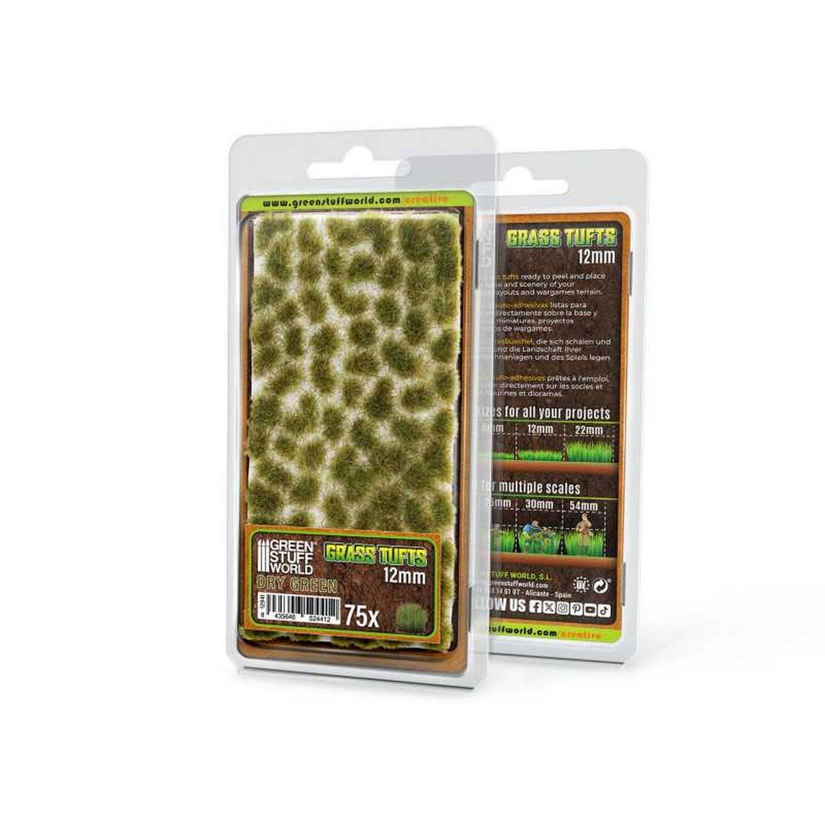 Static Grass Tufts 12mm - Light Green