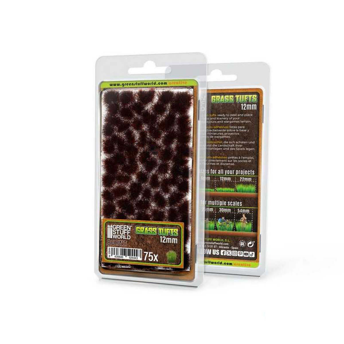 Static Grass Tufts 12mm - Burnt Brown