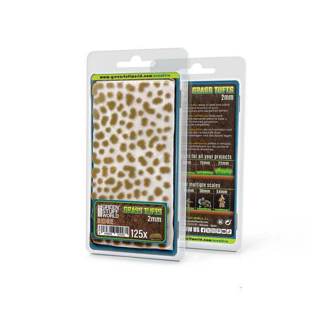 Static Grass Tufts 2mm - Beige