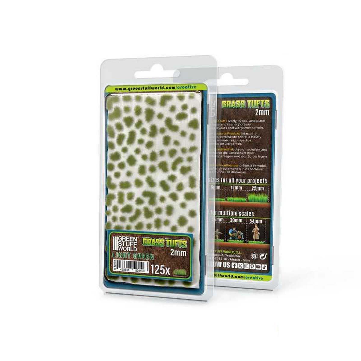 Static Grass Tufts 2mm - Light Green