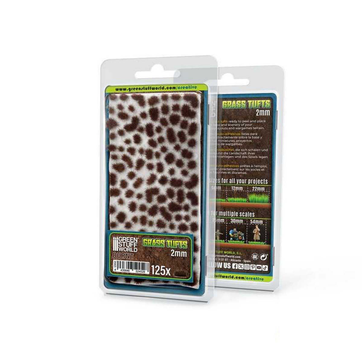 Static Grass Tufts 2mm - Burnt Brown