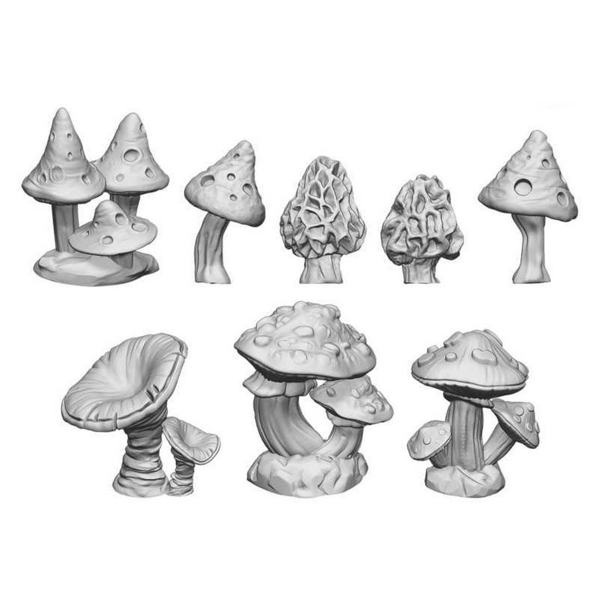 3D Printed Set - Wild Mushrooms XL