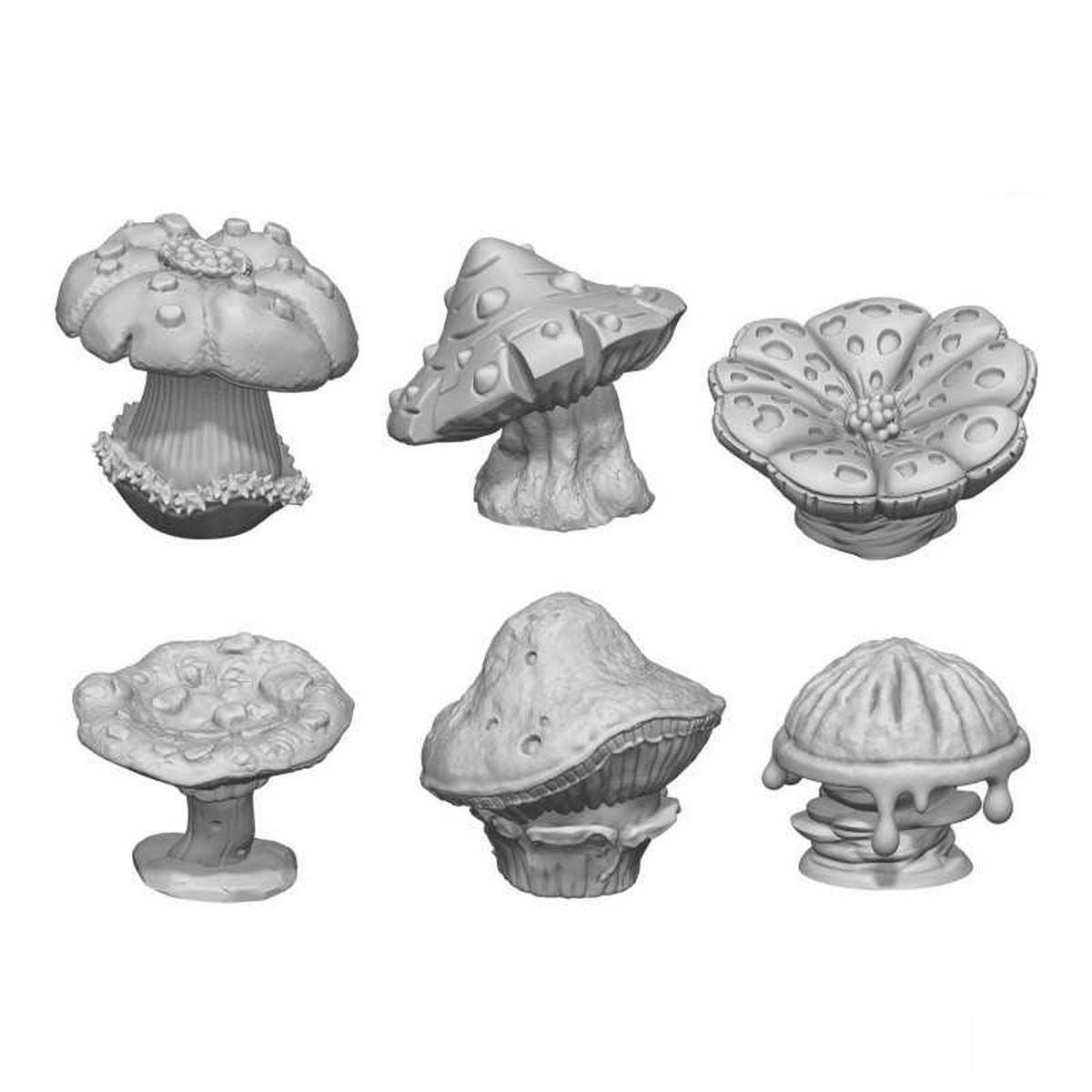 3D Printed Set - Chunky Mushrooms XL