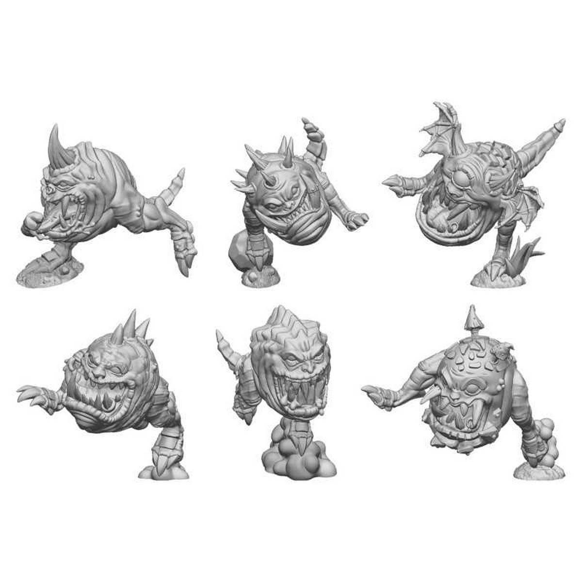3D Printed Set - Squig beasts