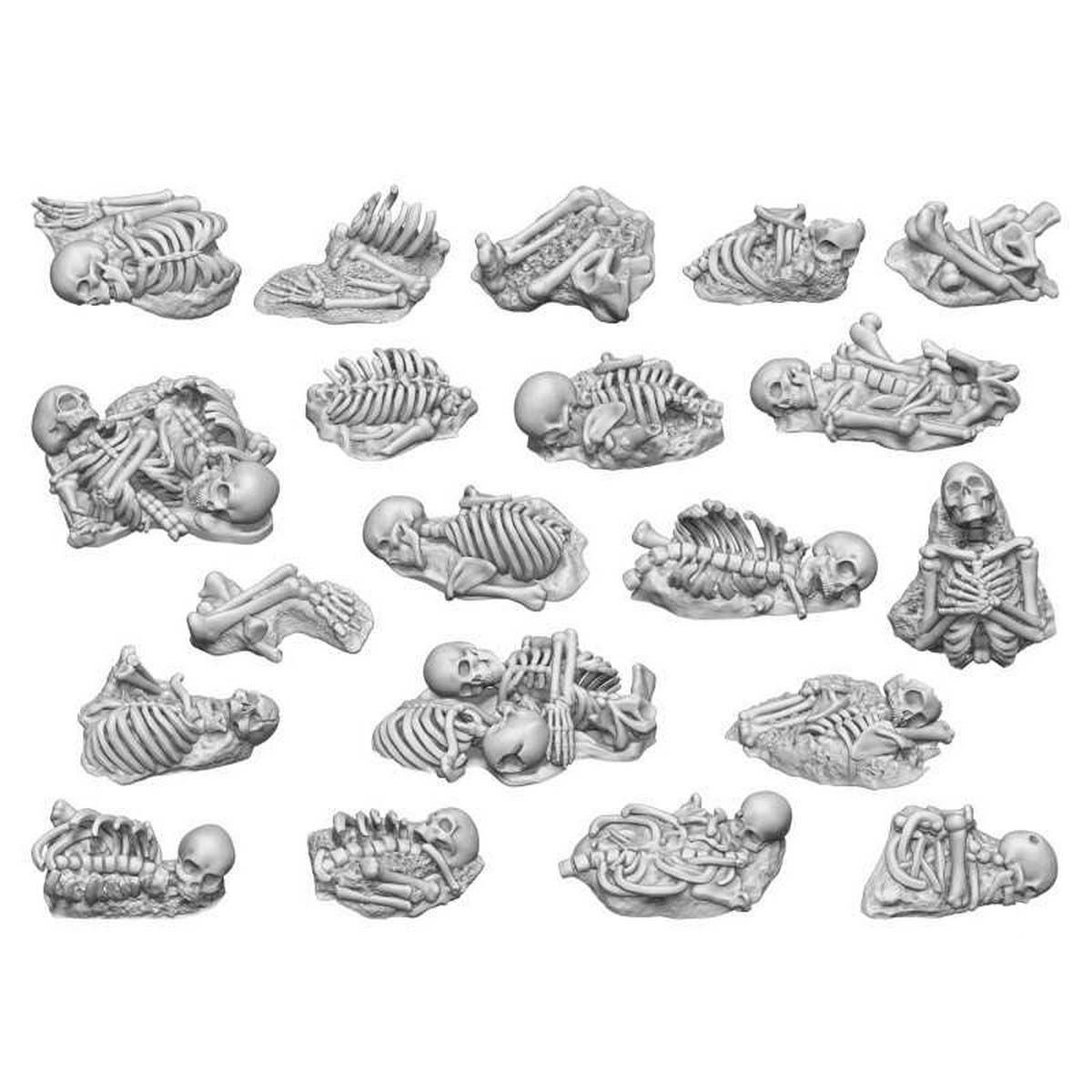 3D printed set - Skeleton Remains 1:48