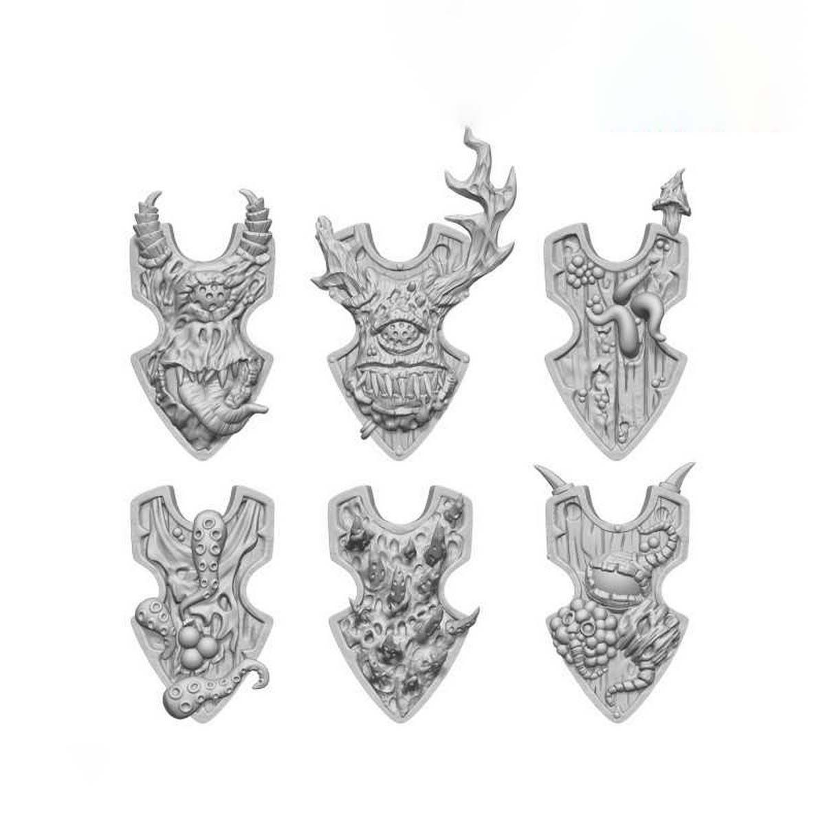 3D Printed Set - Nurgle Tower Shields