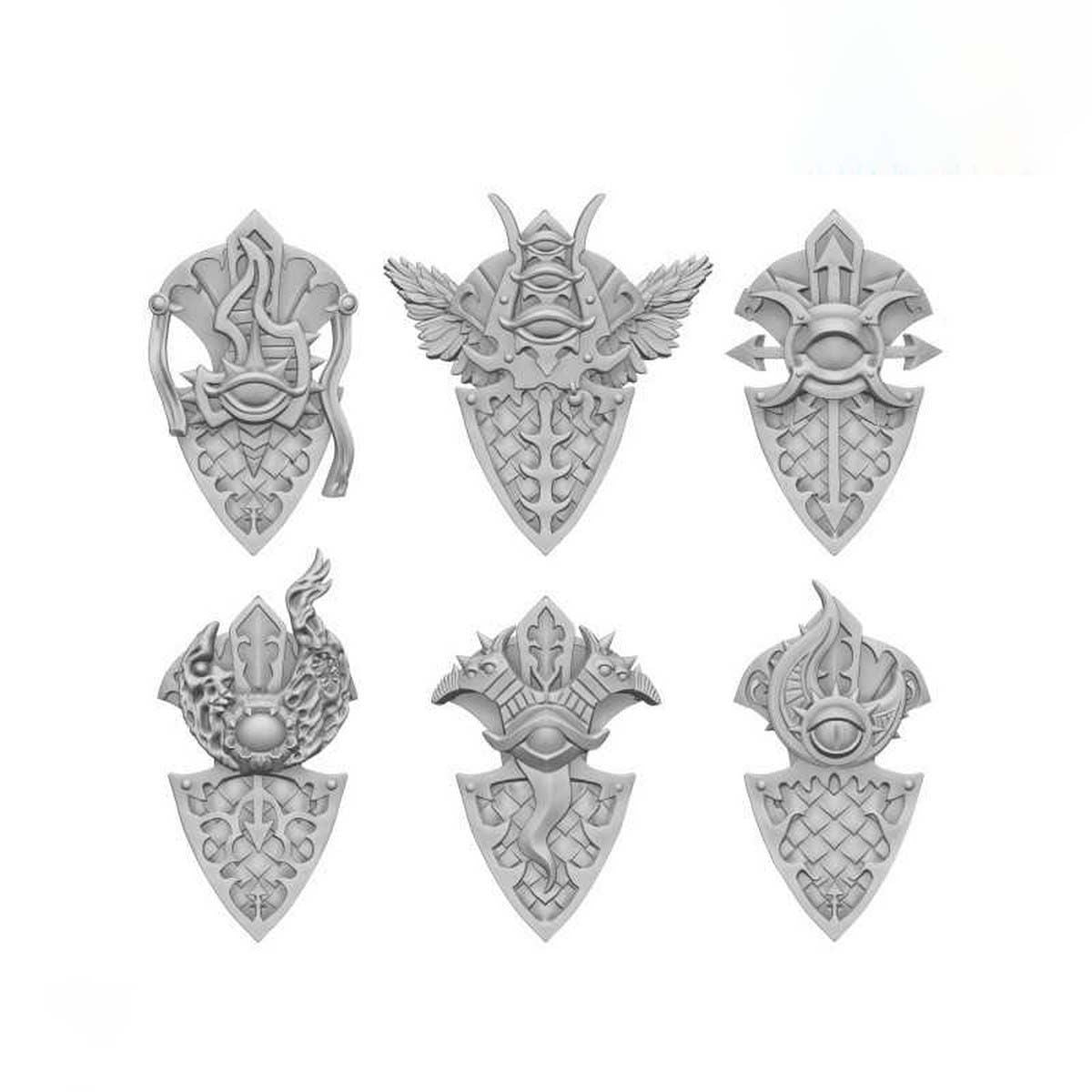3D Printed Set - Tzeentch Tower Shields