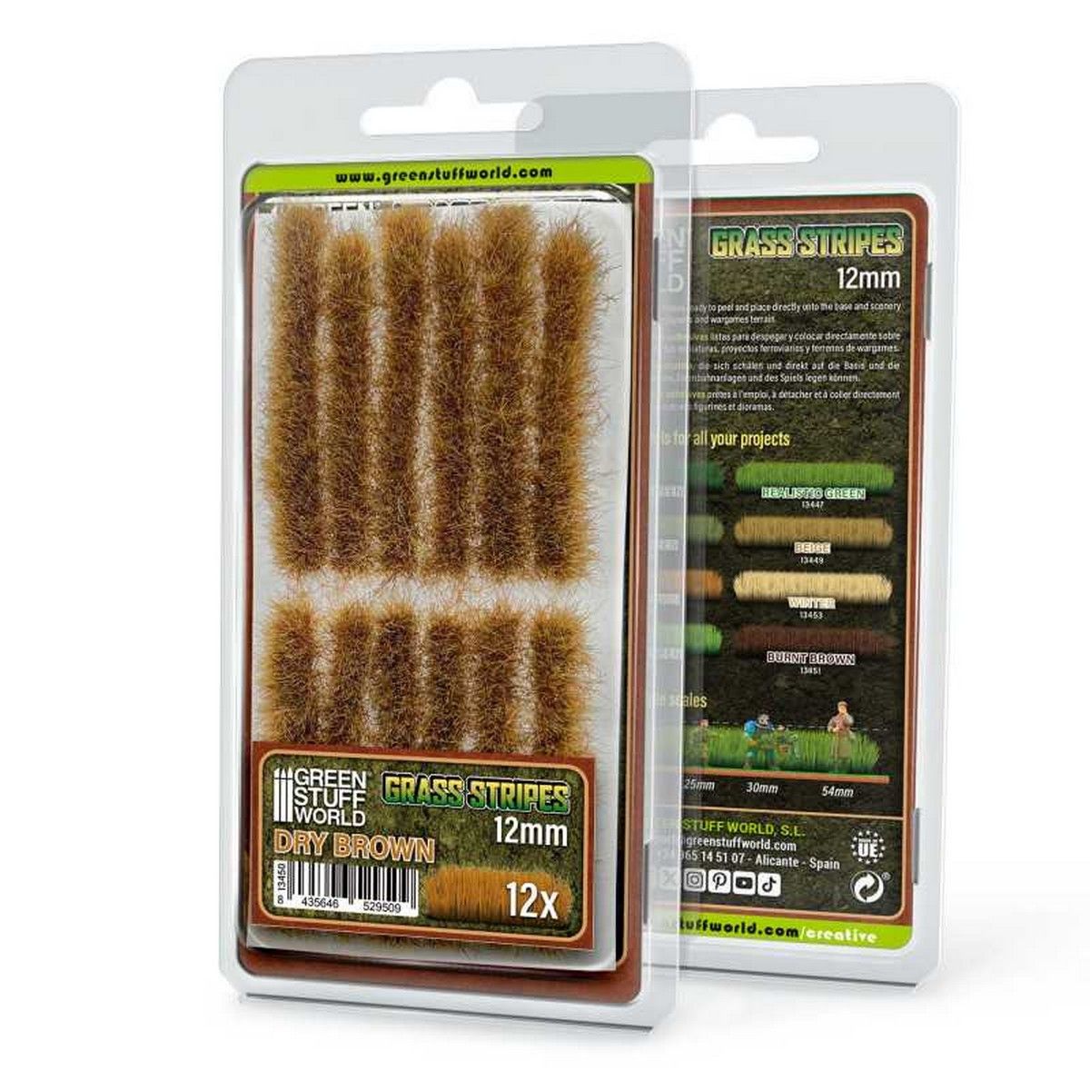 Grass Strips 12mm - Dry Brown