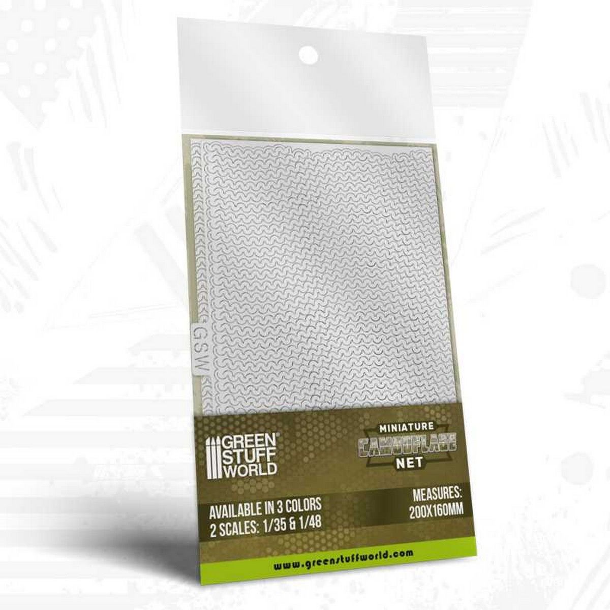 Miniature Camouflage Nets White 1:48