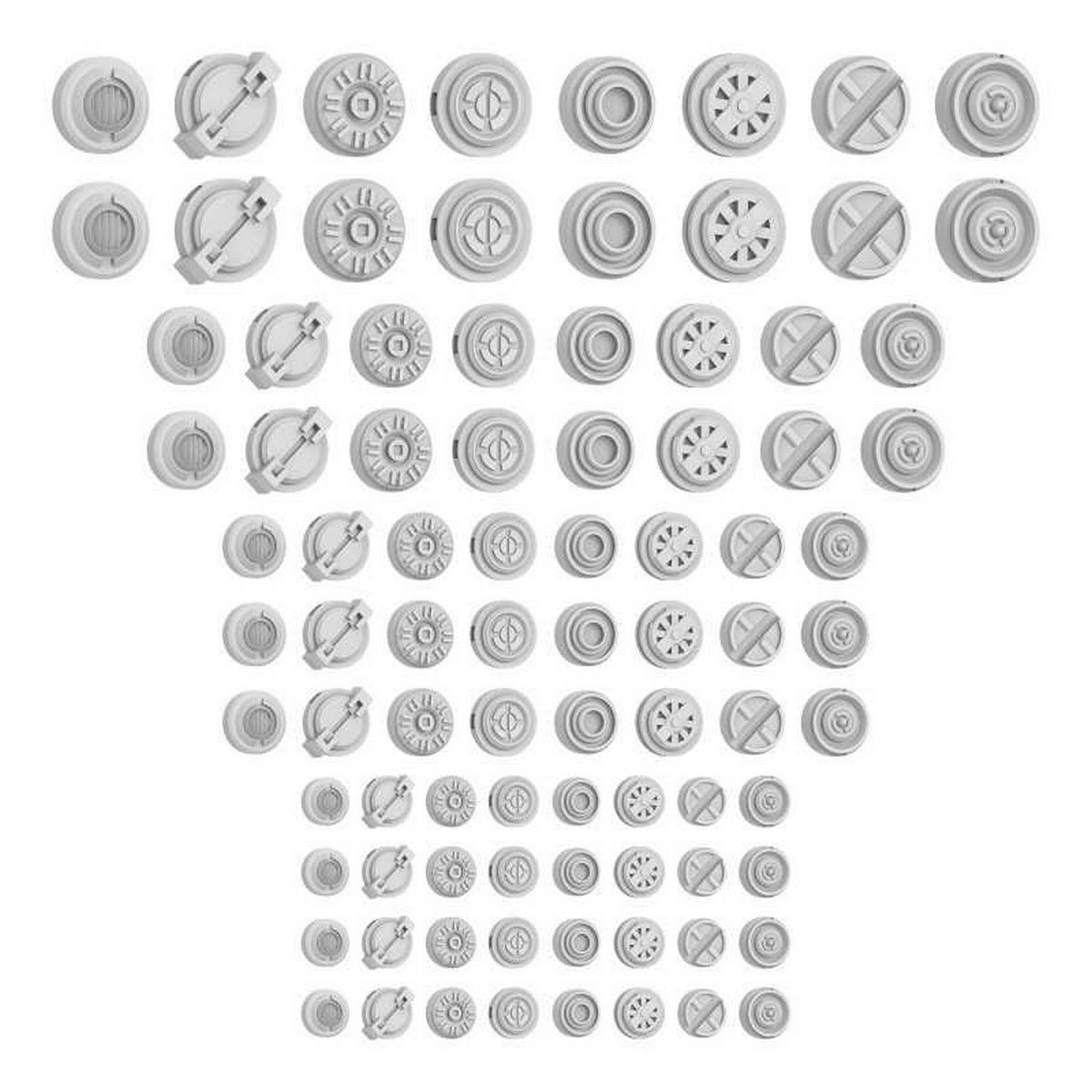 Mecha Detail Parts - Round Detail Panel Assortment