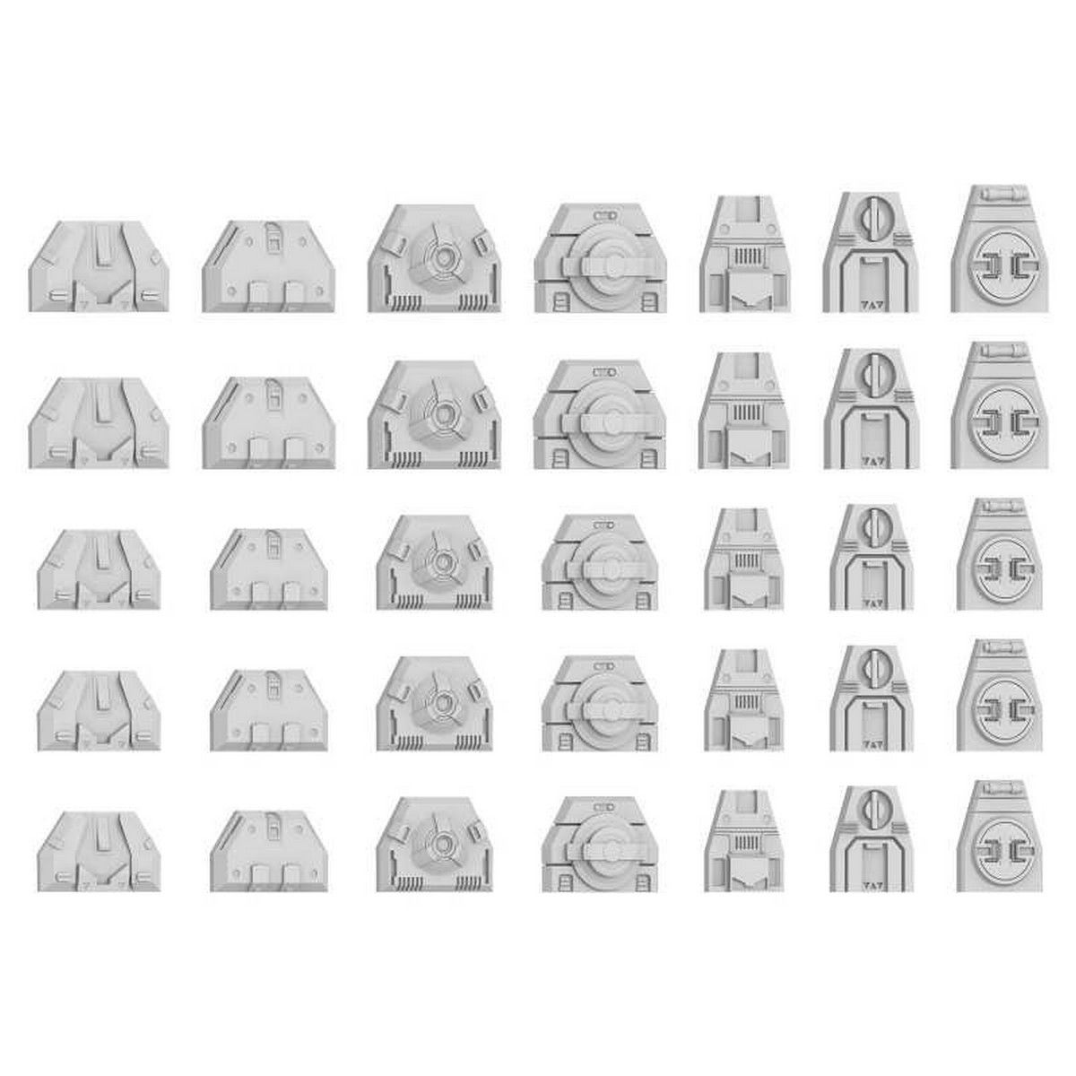 Mecha Detail Parts - Detail Panel Addon Type 2