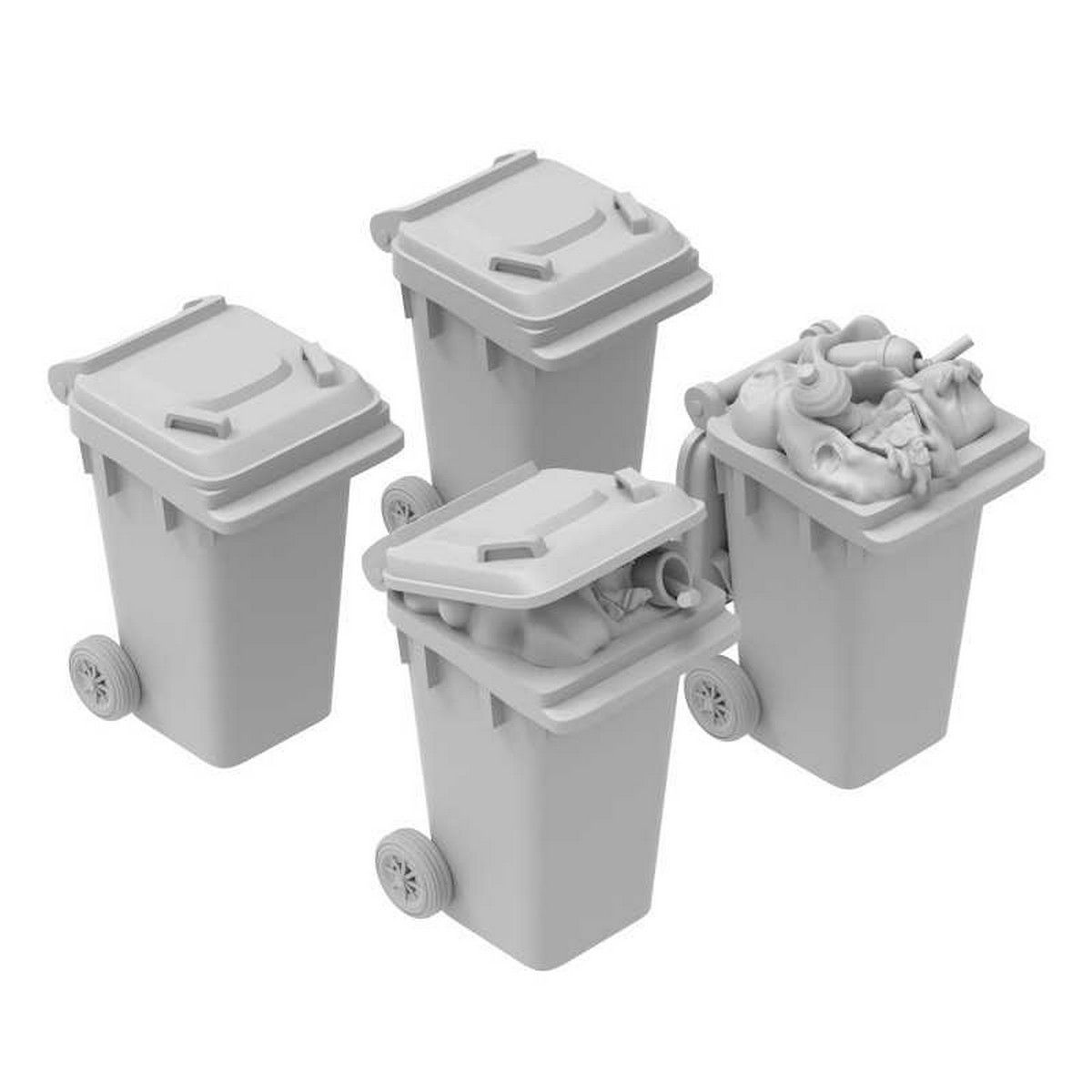 Plastic Trash Bins