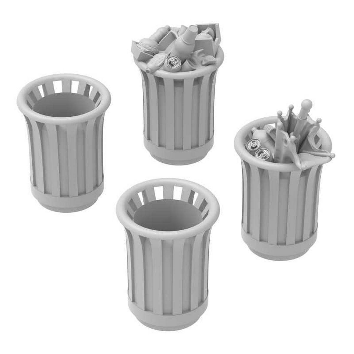 Park Trash Cans - Round