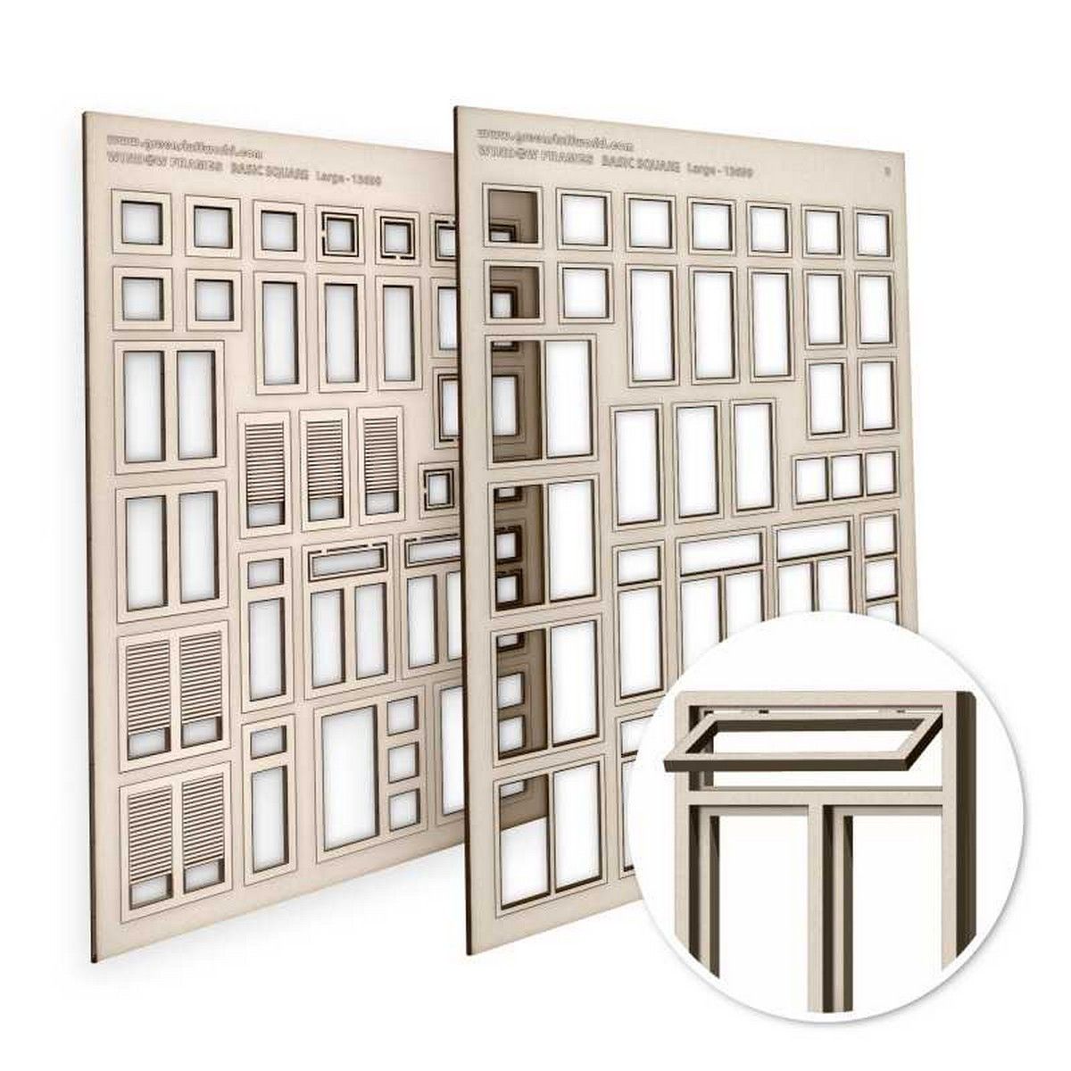 Basic Square Miniature Windows - Large