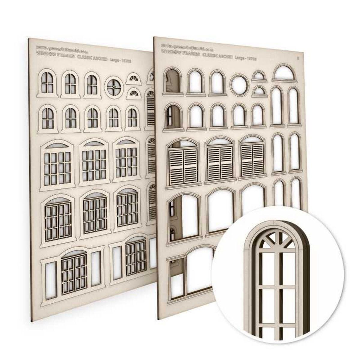 Arched Classic Miniature Windows - Large