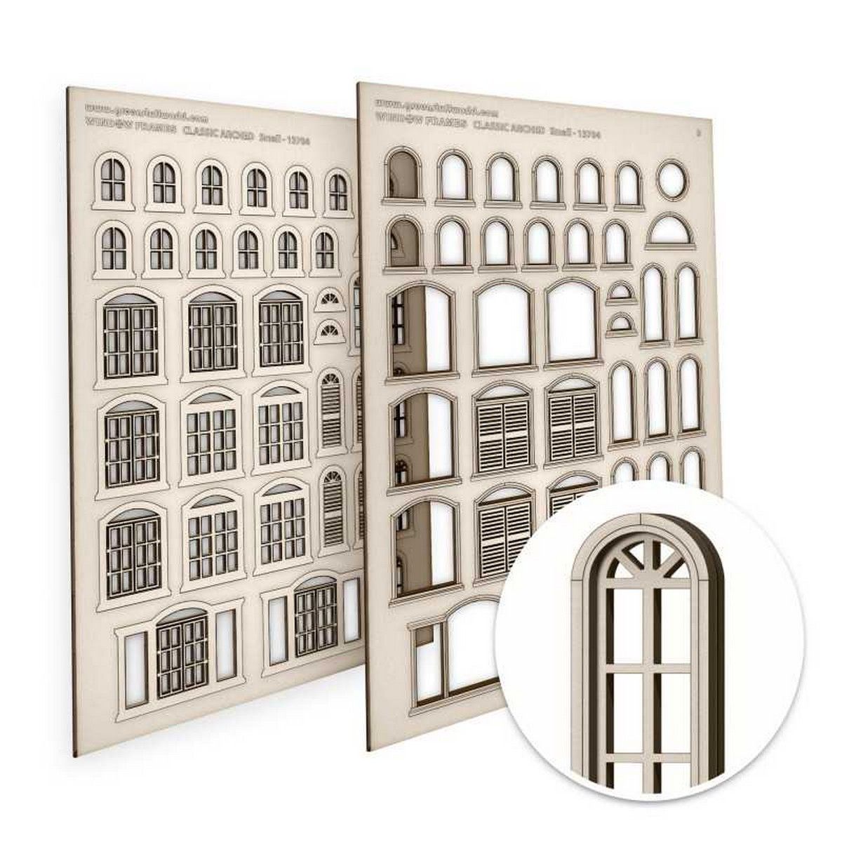 Arched Classic Miniature Windows - Small