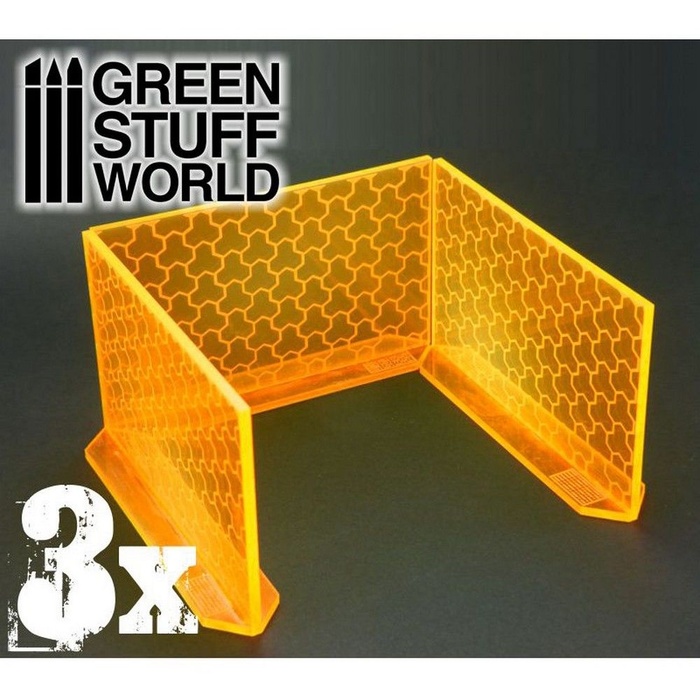 3x Big Energy Walls - Phosphorescent Orange