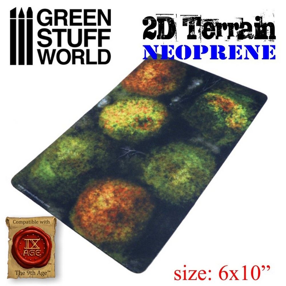2D Neoprene Terrain - Forest with 6 Trees