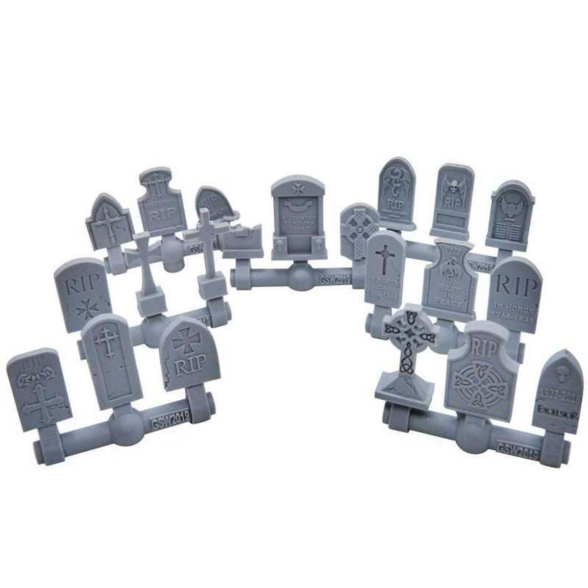 20x Gravestones Plastic Set