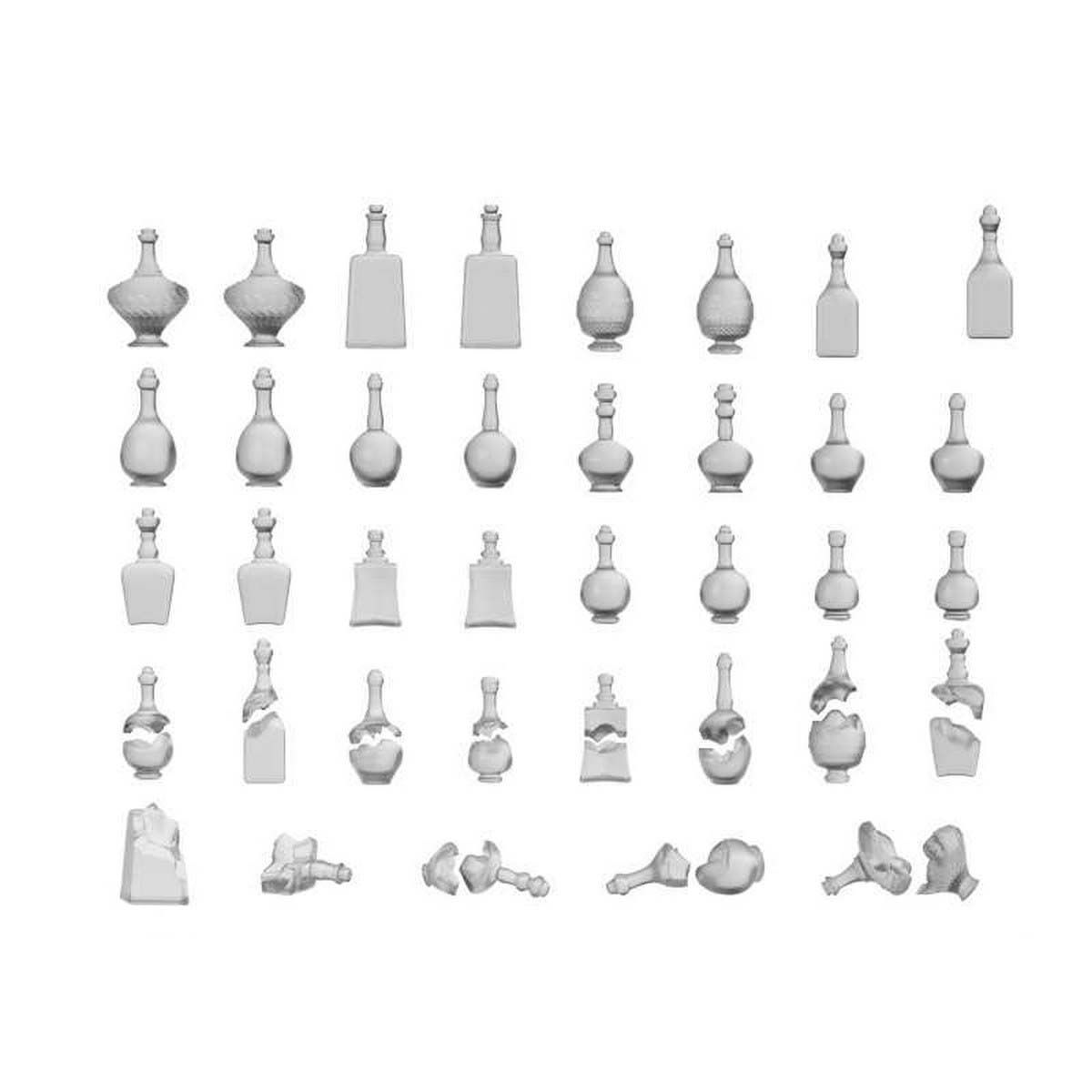 Potion and Liquor Bottles Resin Set