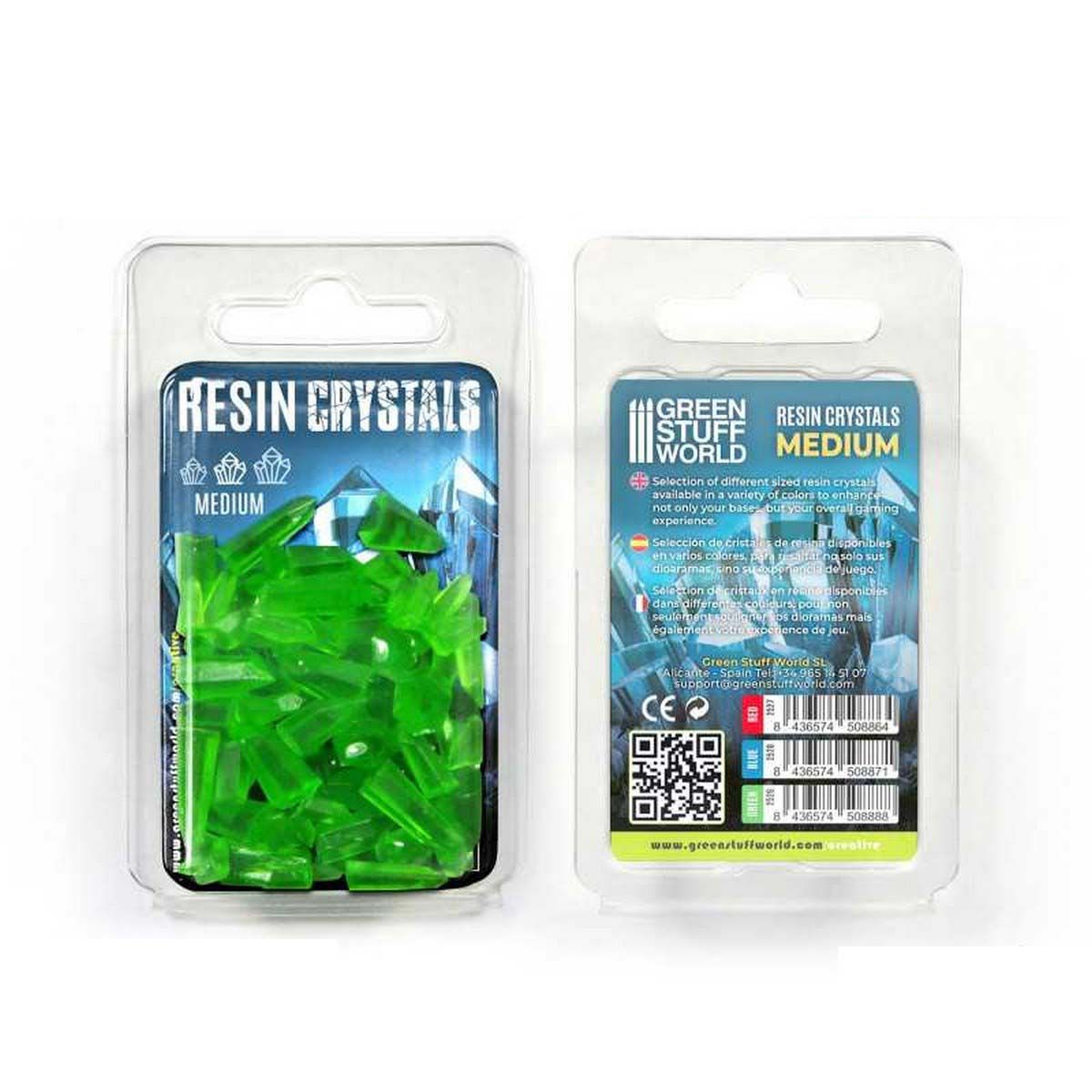 Green Resin Crystals - Medium