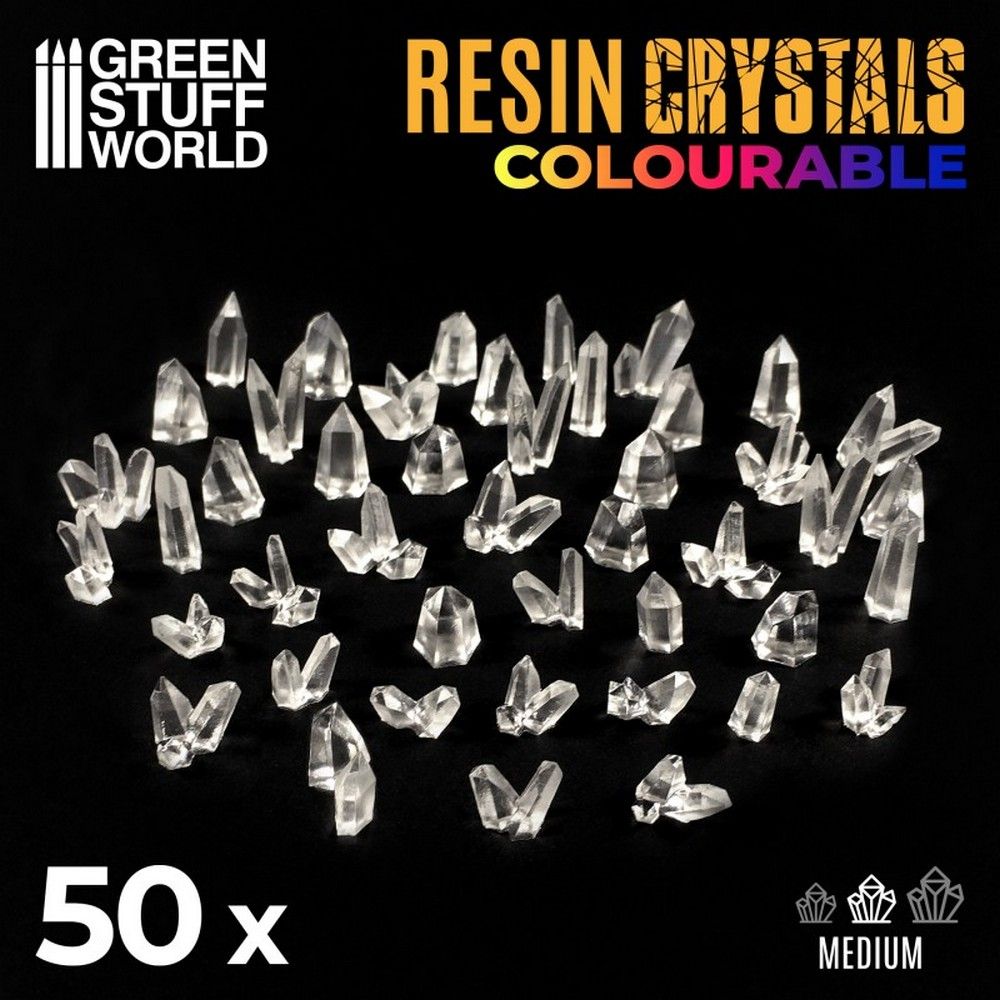 Clear Resin Crystals - Medium