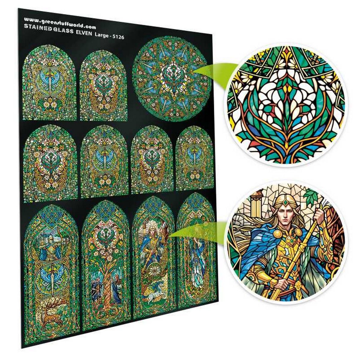 Elven Stained Glass - Large