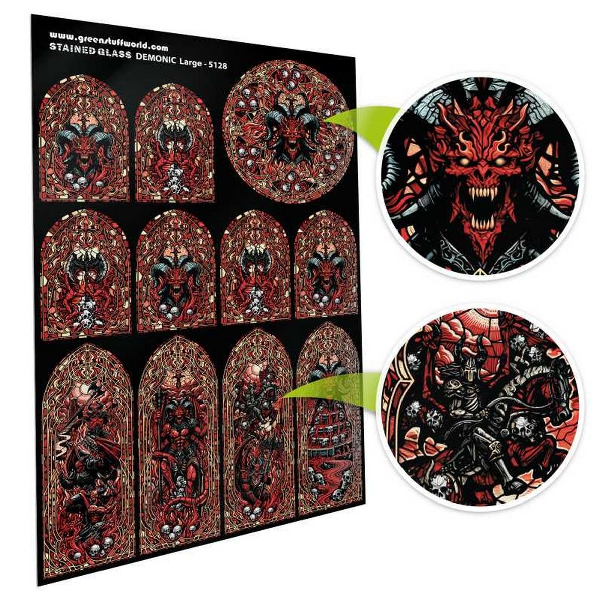 Demonic Stained Glass - Large