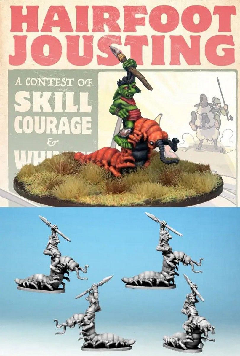 Wartnose Jouster Riding a Centipede