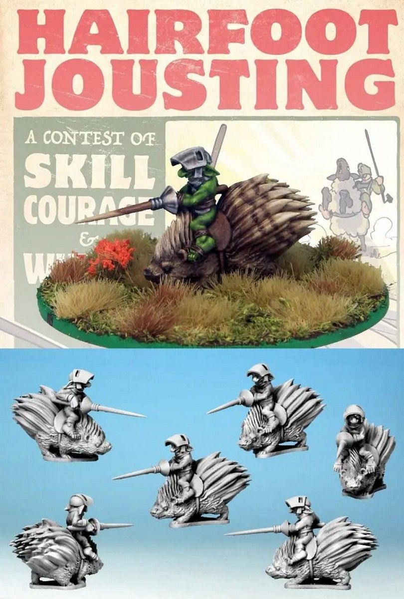 Wartnose Jouster Riding a Porcupine
