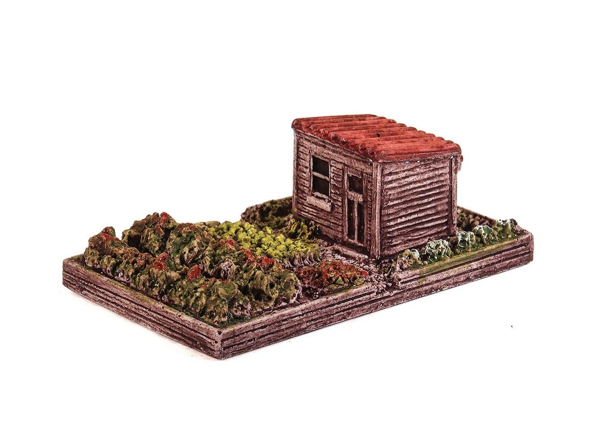 Allottment with Hut (corrigated roof)