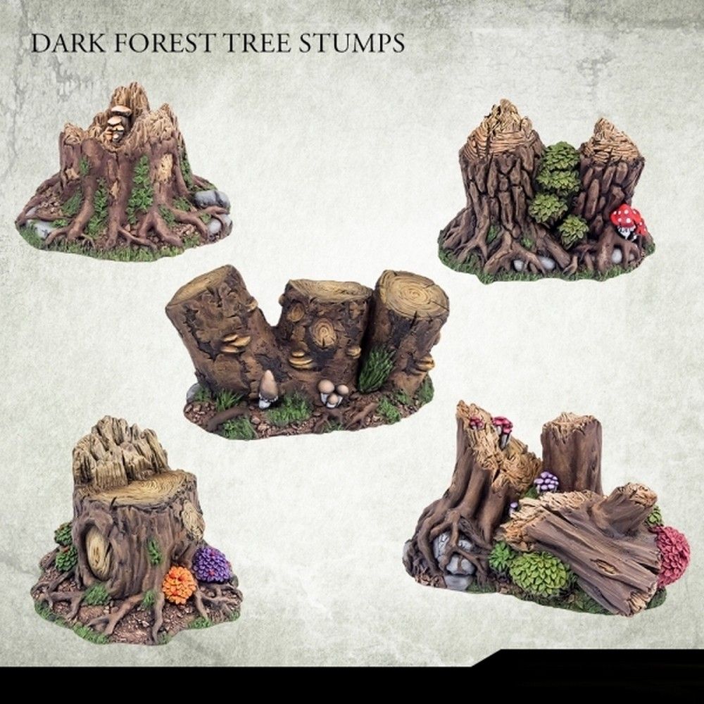 Dark Forest Tree Stumps