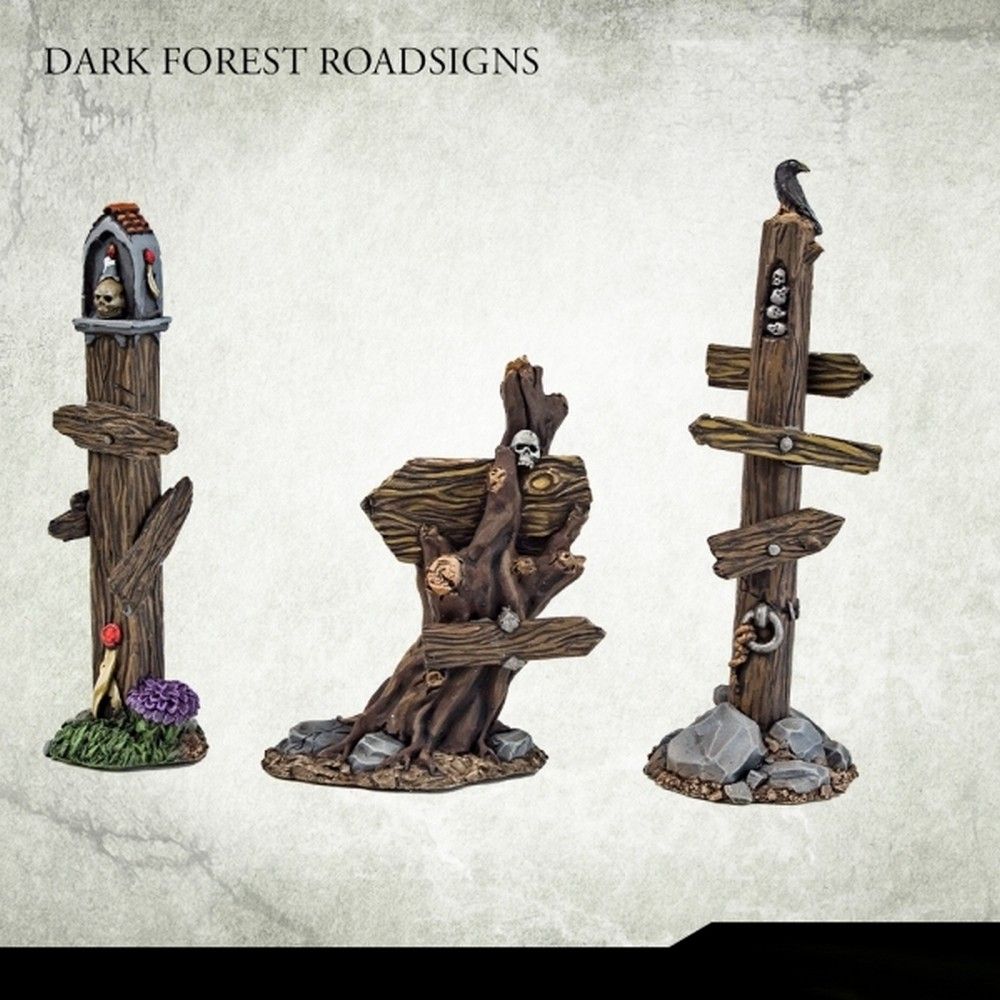 Dark Forest Road Signs