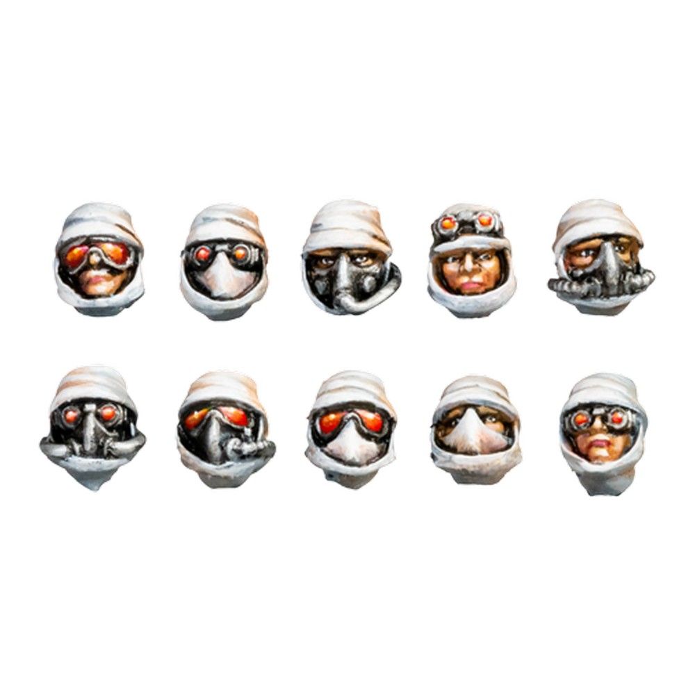 Desert Raiders Guard Heads (10)