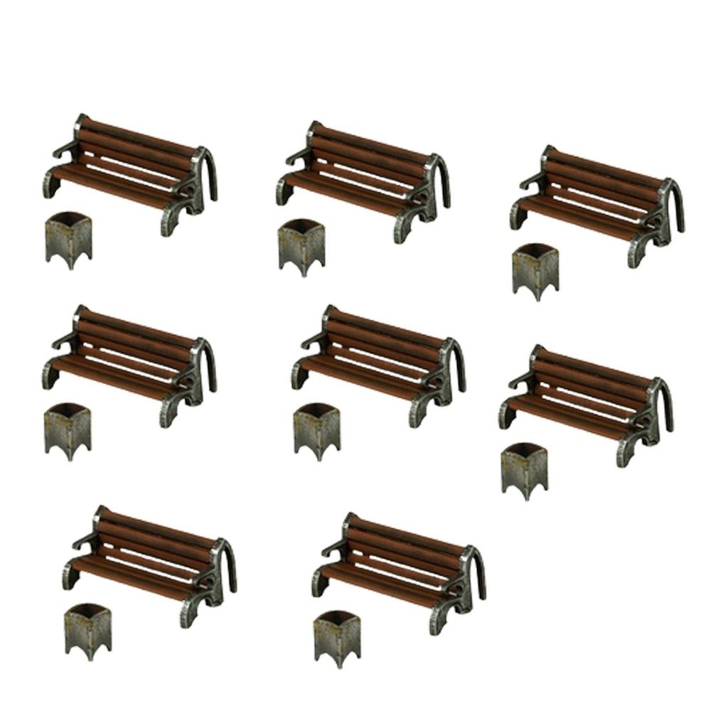 Hive City Benches & Trash Bins