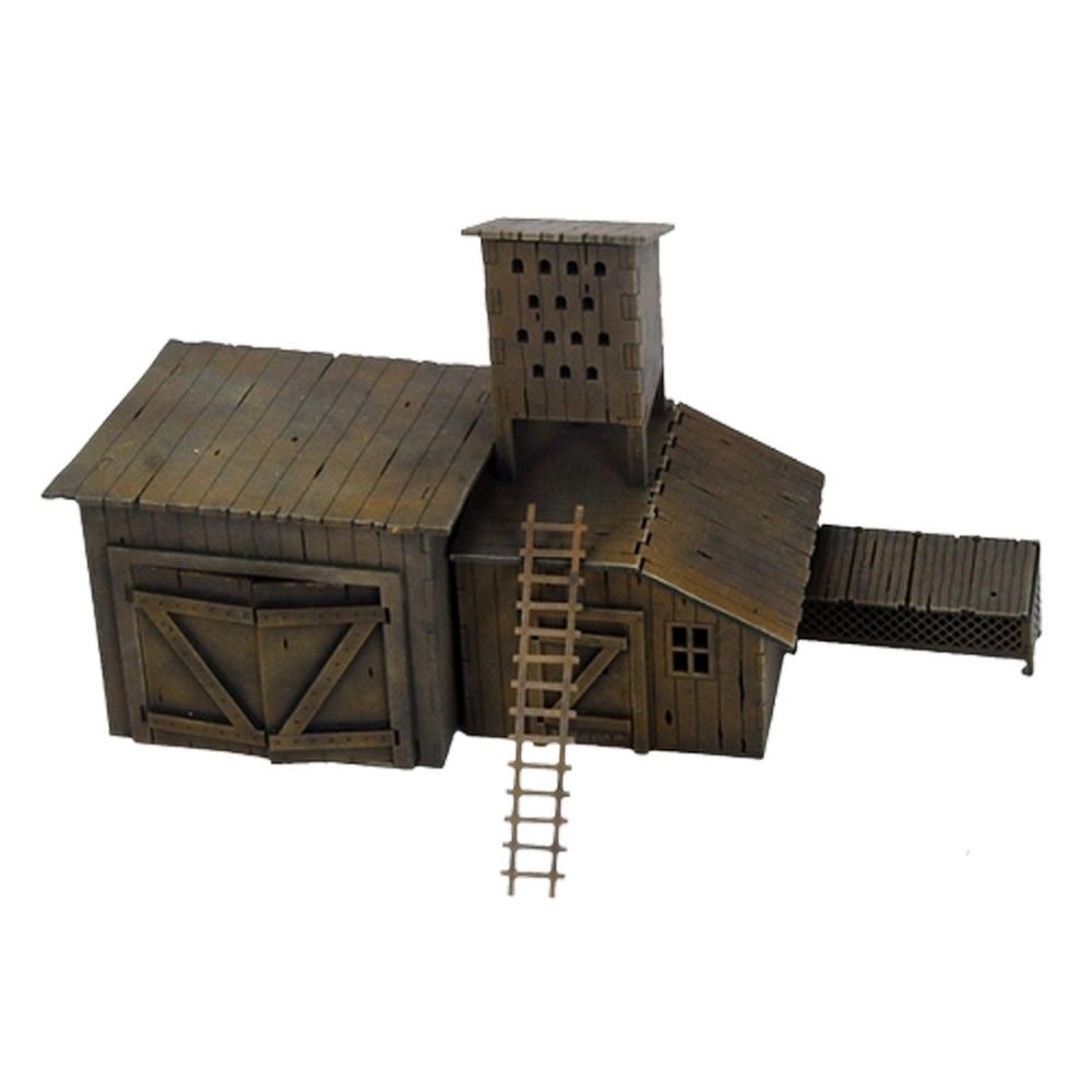 Poland 1939 Wooden Shed With Rabbit Cage And Pigeon House