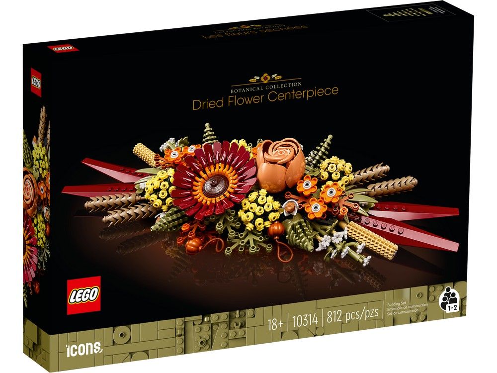 Dried Flower Centerpiece LEGO ICONS 10314