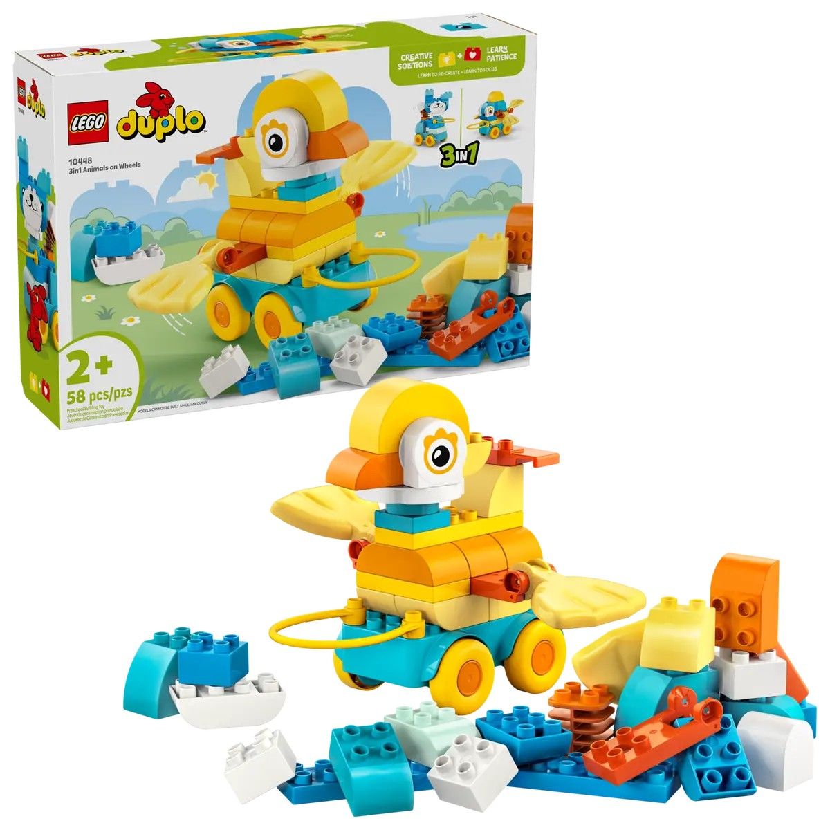3in1 Animals on Wheels LEGO DUPLO 10448