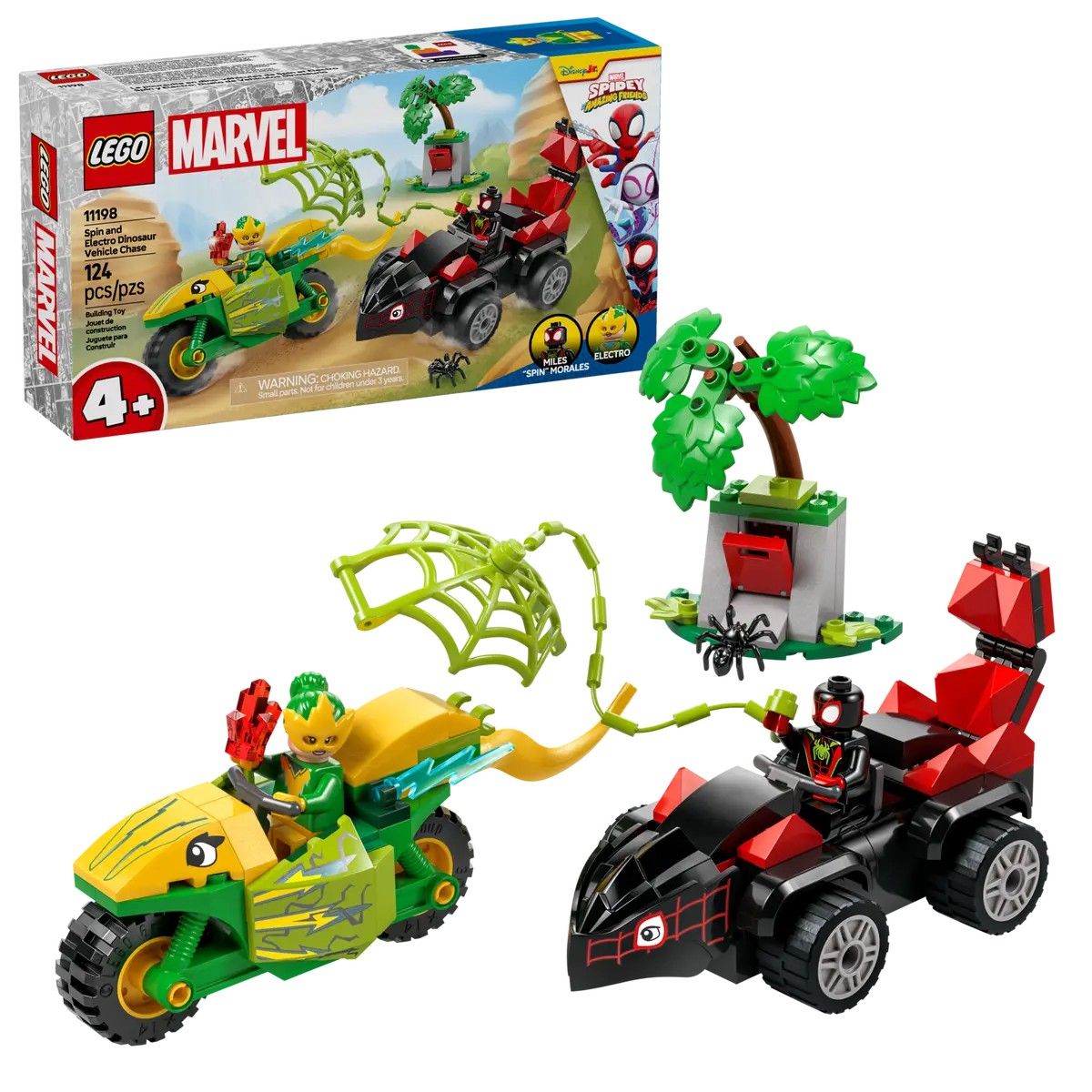 Spin and Electro Dinosaur Vehicle Chase LEGO Spider-Man 11198
