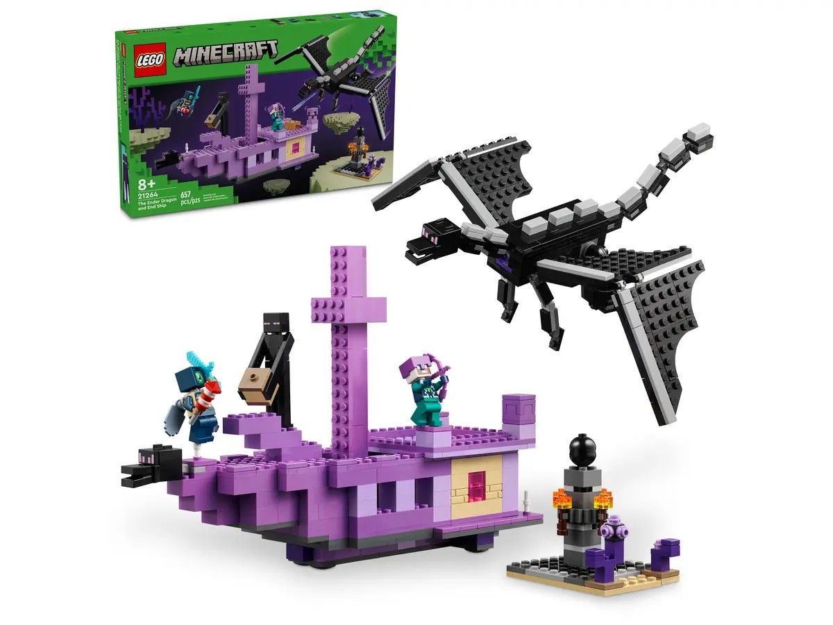 The Ender Dragon and End Ship LEGO Minecraft 21264