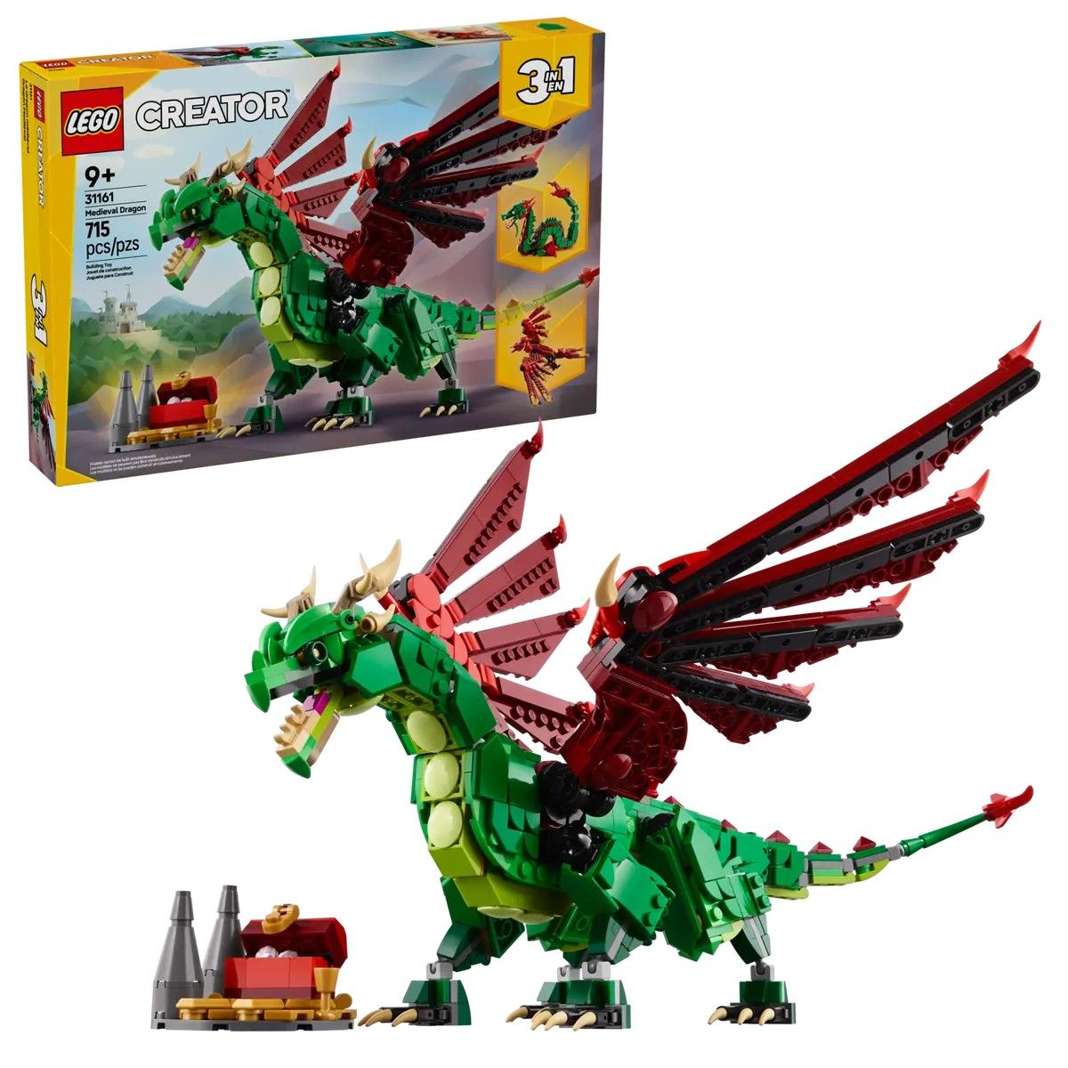 Medieval Dragon LEGO Creator 3-in-1 31161