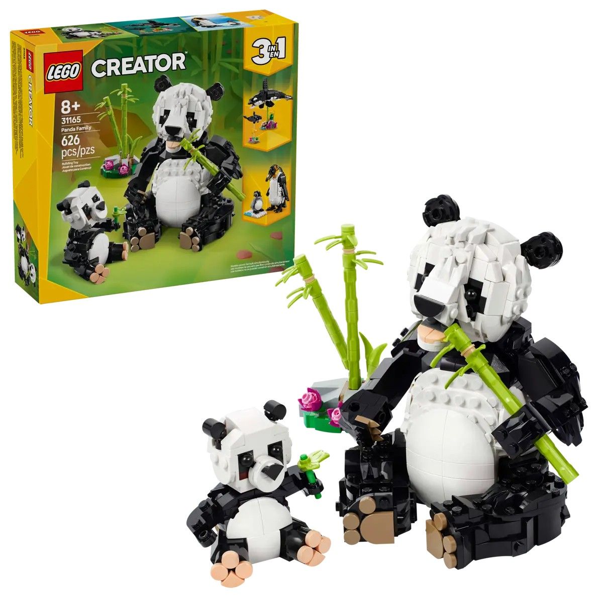 Wild Animals: Panda Family LEGO Creator 3-in-1 31165