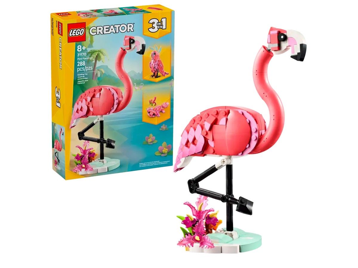 Wild Animal: Pink Flamingo LEGO Creator 3-in-1 31170