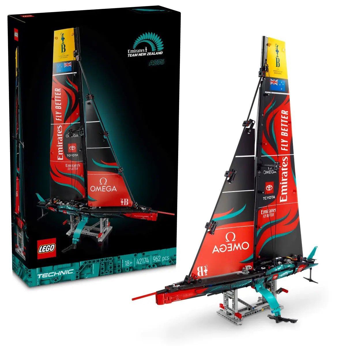 Emirates Team New Zealand AC75 Yacht LEGO Technic 42174