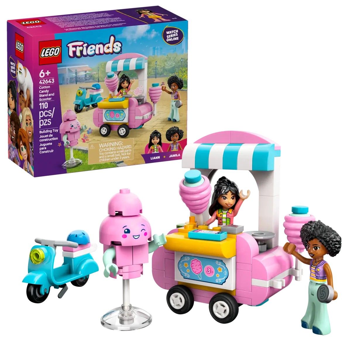 Cotton Candy Stand and Scooter LEGO Friends 42643