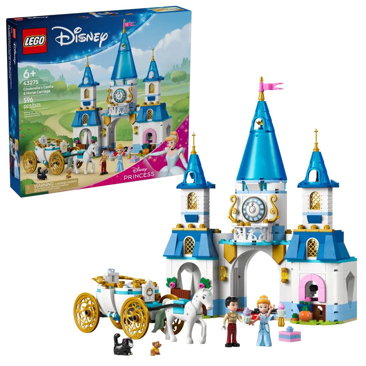 Cinderella's Castle & Horse Carriage LEGO Disney 43275