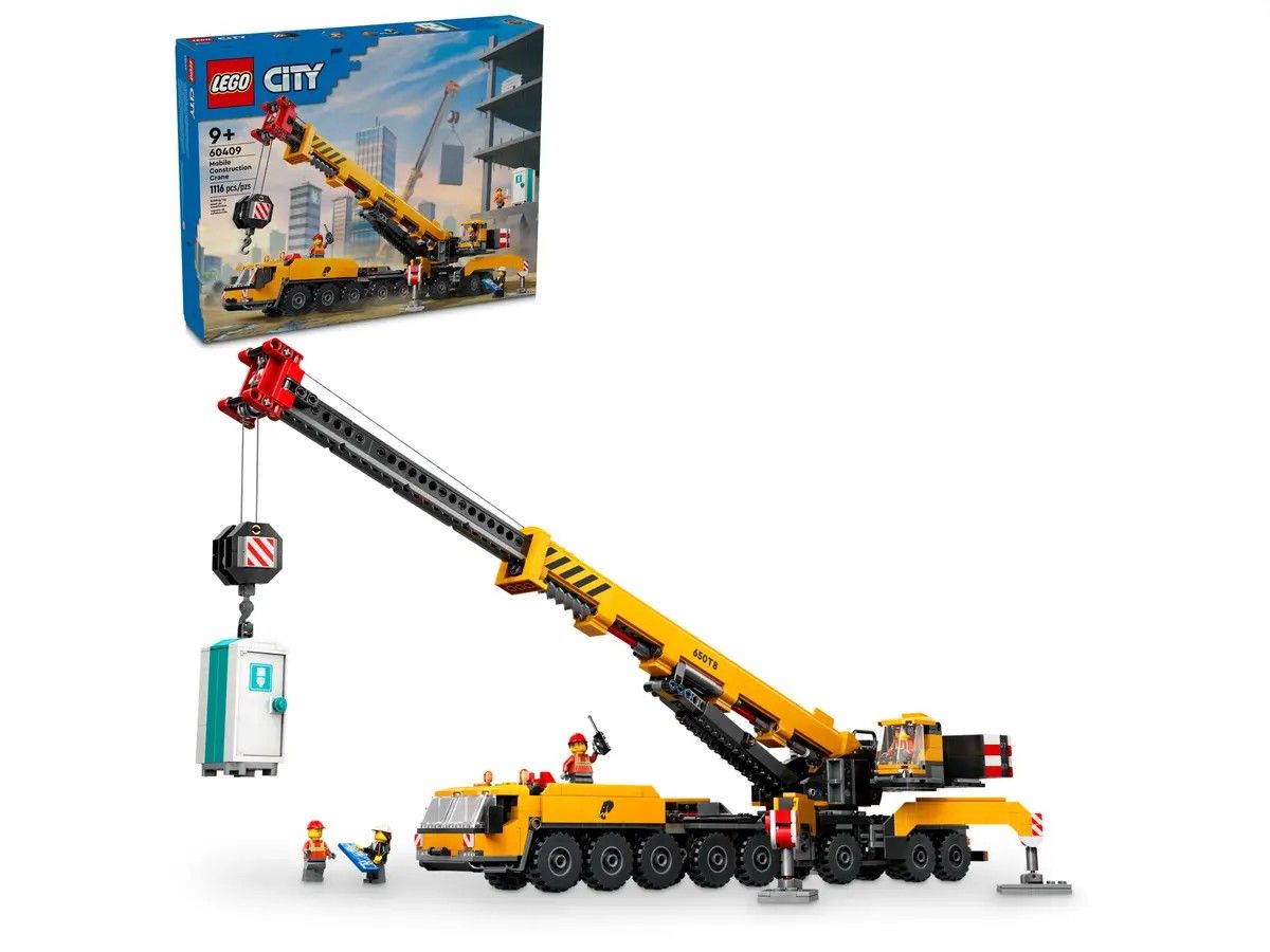 Yellow Mobile Construction Crane LEGO City 60409