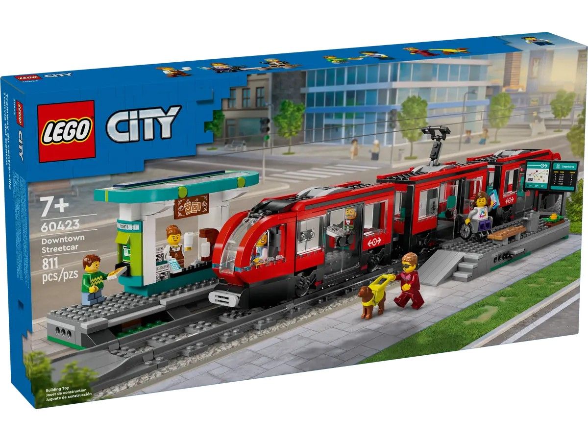 Downtown Streetcar and Station LEGO City 60423